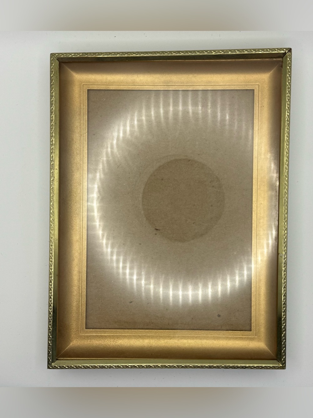 Vintage Gold Tone Picture Frame 8x6 Ornate Floral Metal Frame with Easel & Glass